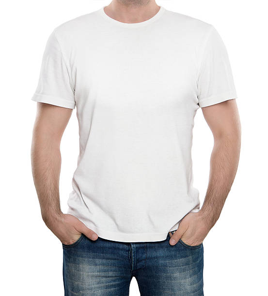 istock Man with blank white t-shirt 162404303
