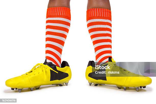 Footballer Stock Photo - Download Image Now - Cut Out, Shoe, White Color