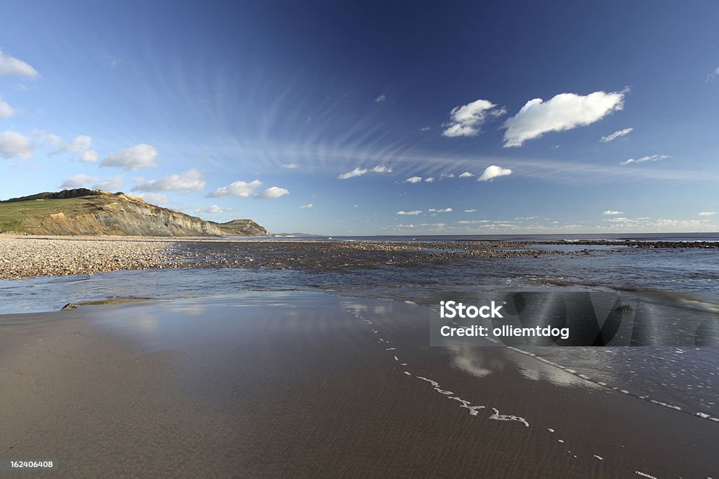 Charmouth beach - Lizenzfrei Blau Stock-Foto