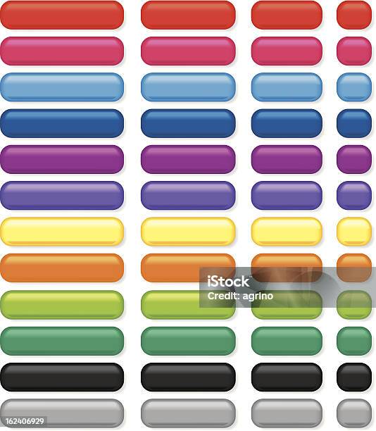 3 Rectangles Button Rectangular 3d Buttons Stock Illustration - Download Image Now - Push ...
