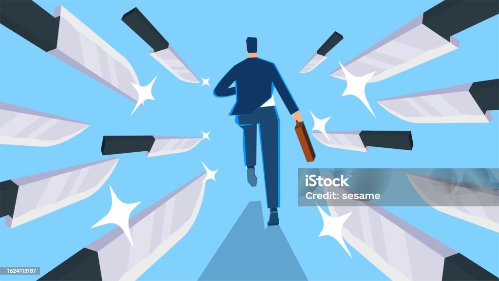 Run From Problems Stock Avoiding Risks And Crises Business Or Professional Risks Running Away ...