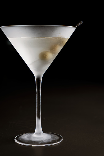 Martini Cocktail with olives