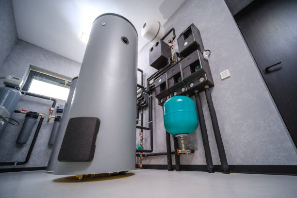 istock Modern electric boiler room in the house 1624134979