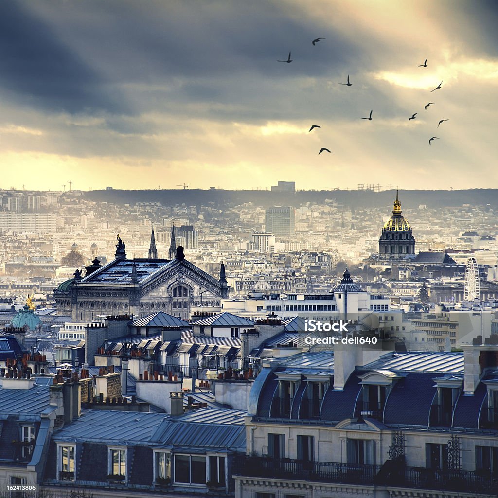 Paris cityscape taken from Montmartre Cityscape Stock Photo