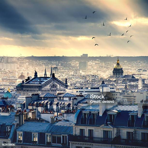 Paris Cityscape Taken From Montmartre Stock Photo - Download Image Now - Cityscape, Paris - France, City