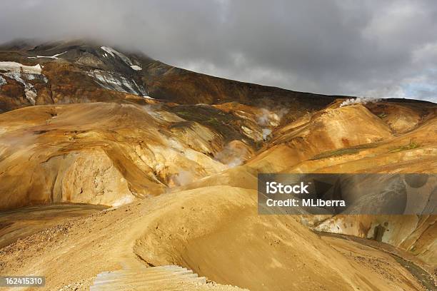 Kerlingarfjöll The Highlands Of Iceland Stock Photo - Download Image Now - Cliff, Colors, Footpath
