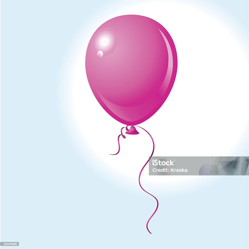 Balon w niebo - Grafika wektorowa royalty-free (Balon)