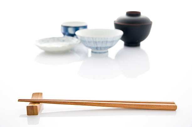 japonais et vaisselle - chopsticks rest photos et images de collection