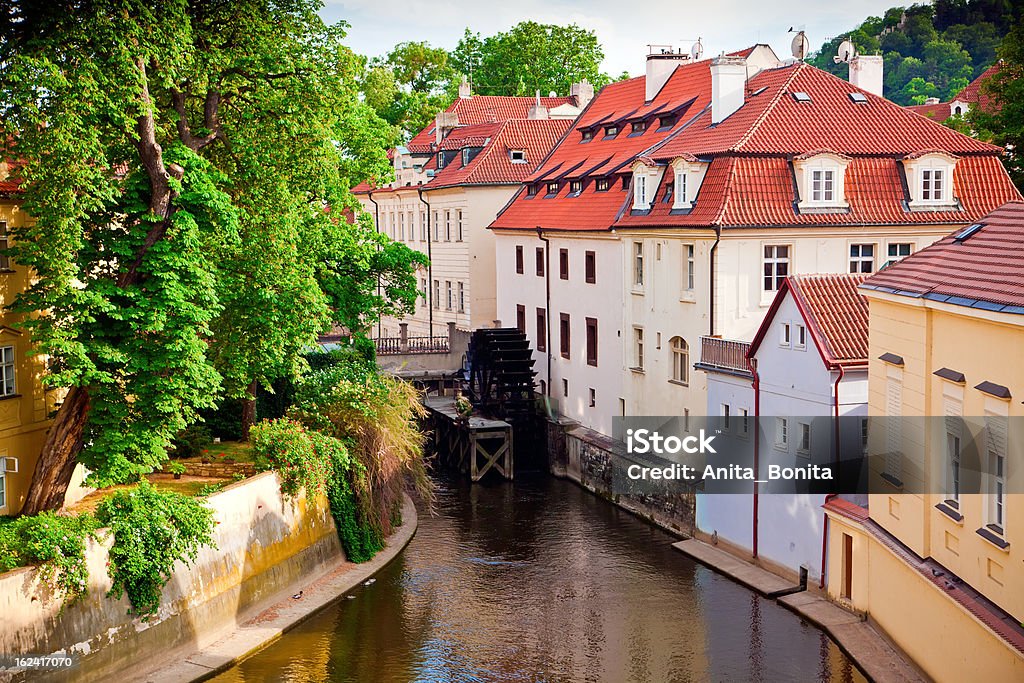 Canal em Praga - Royalty-free Antigo Foto de stock