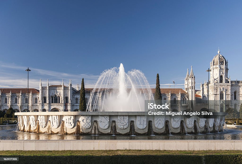 Das Kloster Mosteiro dos Jerónimos - Lizenzfrei Größere Sehenswürdigkeit Stock-Foto