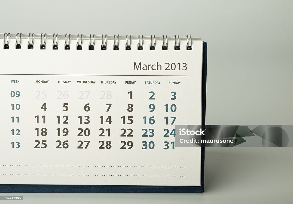 Calendrier informations. Mois de mars - Photo de Mois de Mars libre de droits