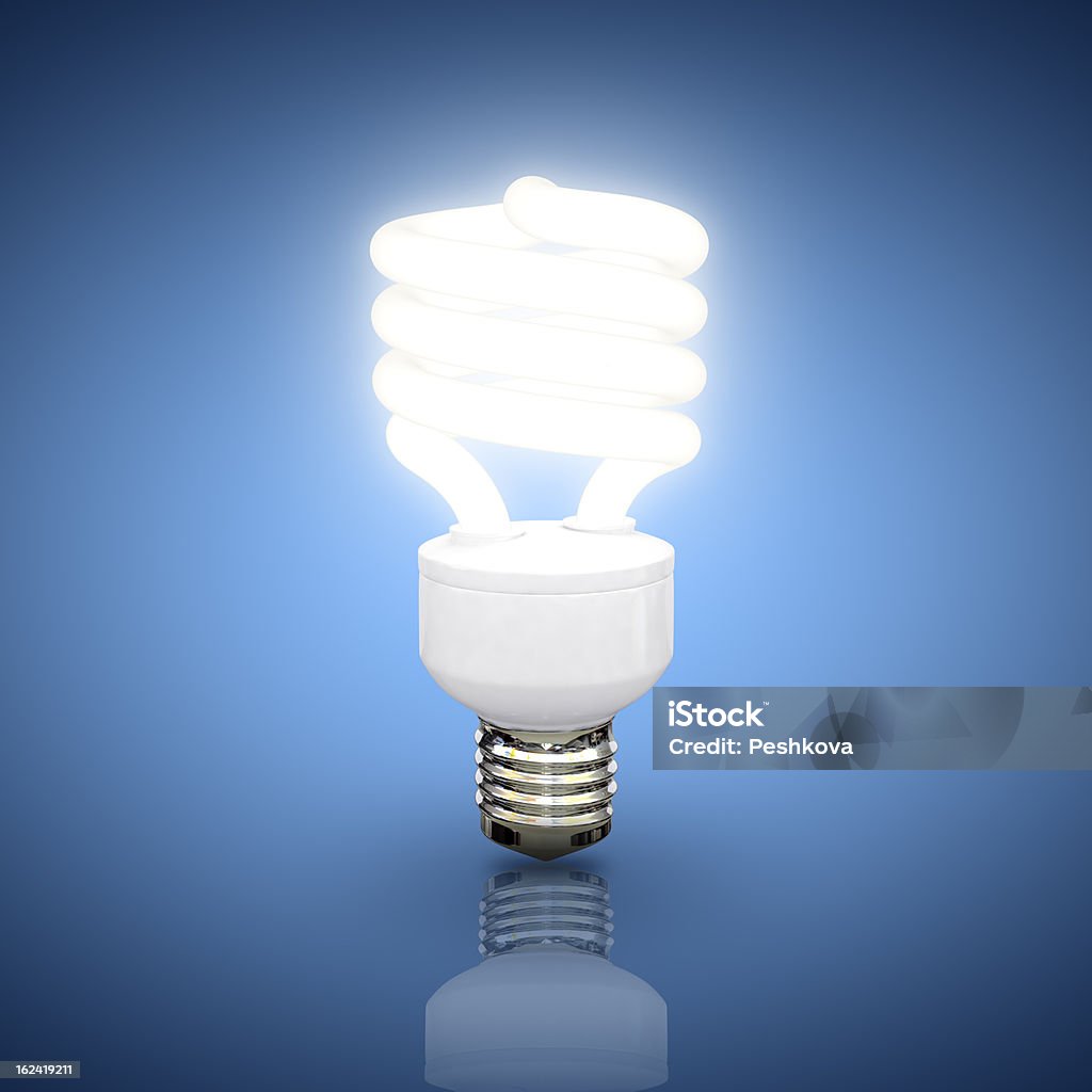 Risparmio energetico Lampadina - Foto stock royalty-free di Attrezzatura