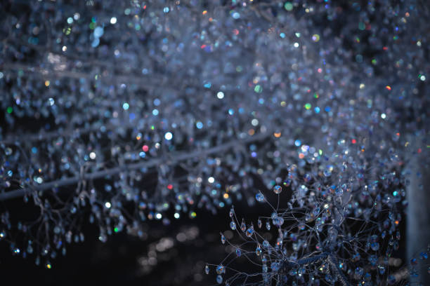 istock Glittering illuminations of Christmas in winter 1624198701