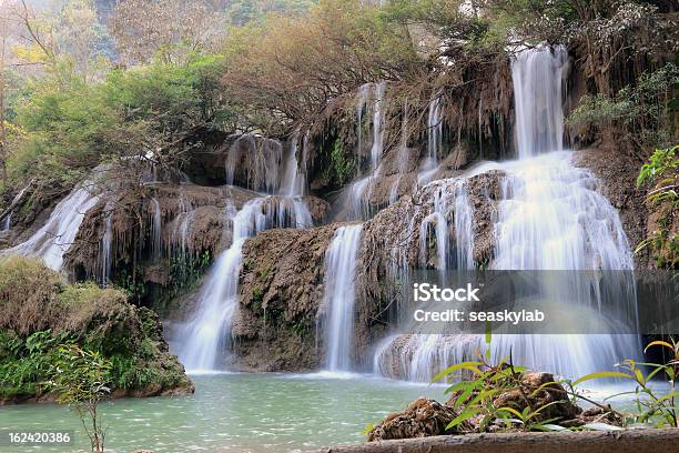 Tee Lor Su Waterfall Thailand Stock Photo - Download Image Now - Falling, Flowing, Flowing Water