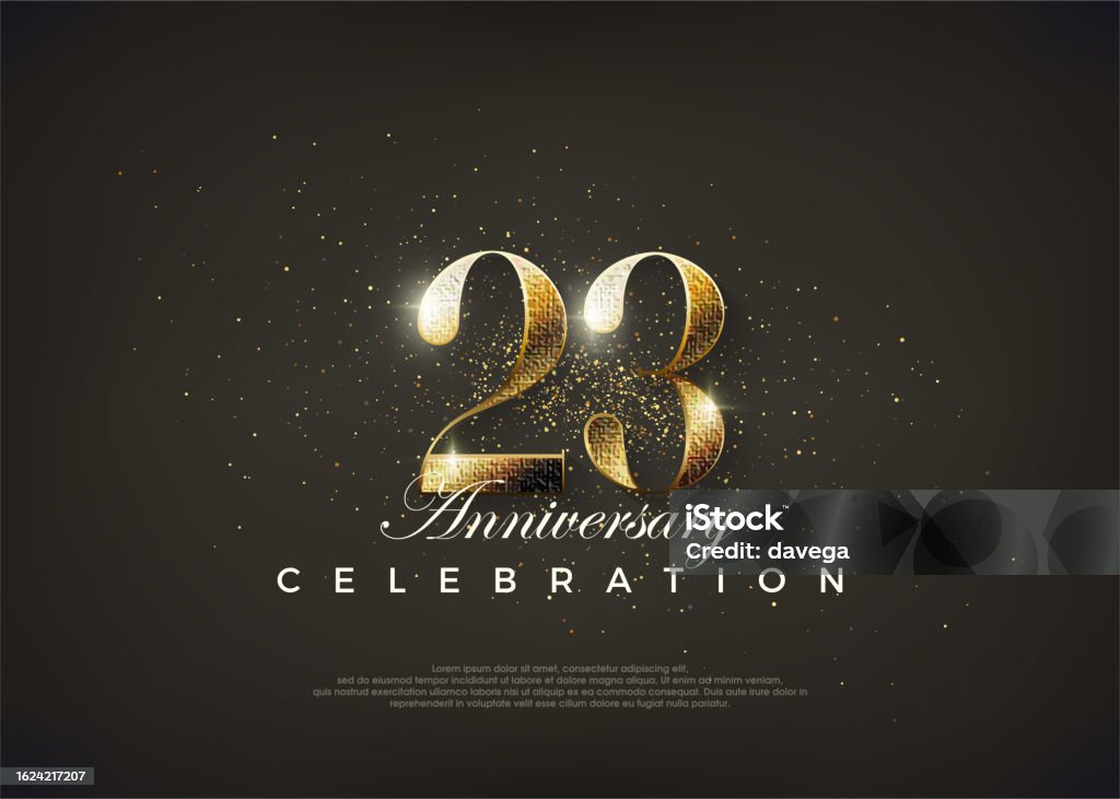 Fancy Number 23rd To Celebrate 23rd Birthday Premium Vector For Poster Fancy Number 23rd To Celebrate 23rd Birthday Premium Vector For Poster