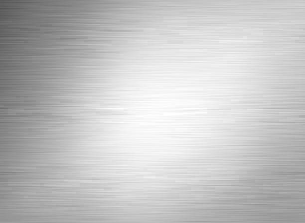 istock Gray metal background with light shining on it 162422093