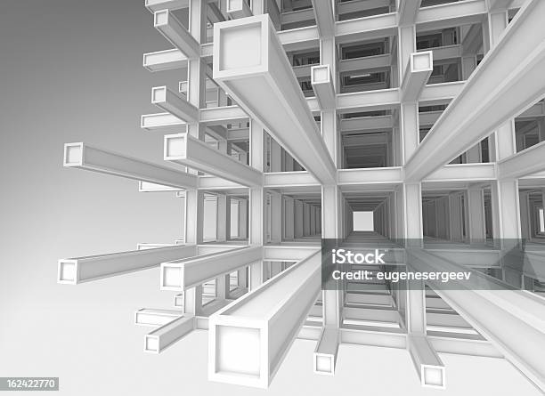 3 D Architektura Monochromatyczne Tła Streszczenie Nowoczesne Biały Wzmocnione Konstrukcja - zdjęcia stockowe i więcej obrazów Abstrakcja