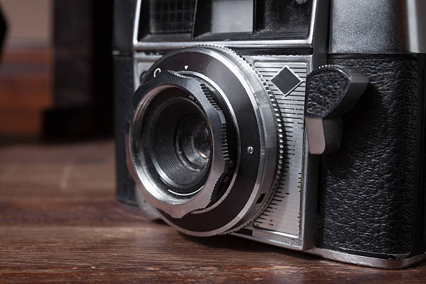 istock Lens of a vintage camera 162428419