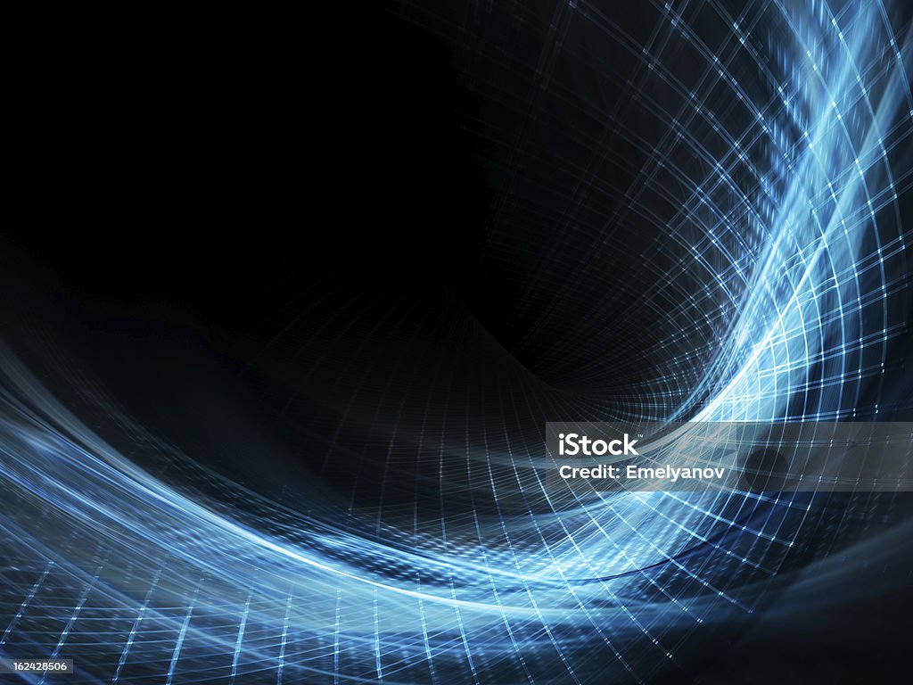 Blue and black abstract background 3D rendered high-detailed abstract composition. Abstract Stock Photo