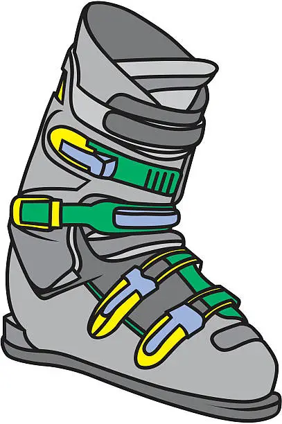 Vector illustration of Ski Boot