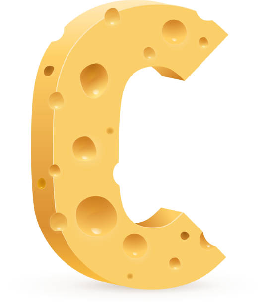 illustrations, cliparts, dessins animés et icônes de lettre fait de fromage - alphabet cheese parmesan cheese inspiration