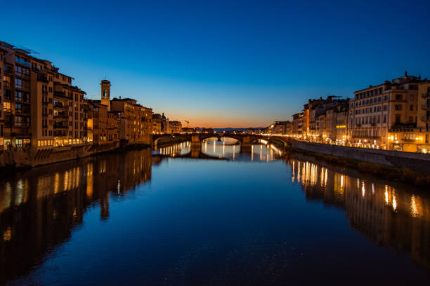istock Italian Bridge at Night 1624321591