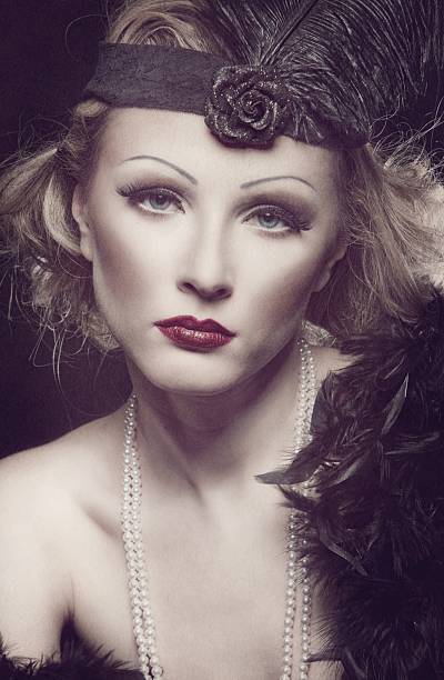 istock Female retro revival portrait 162433121