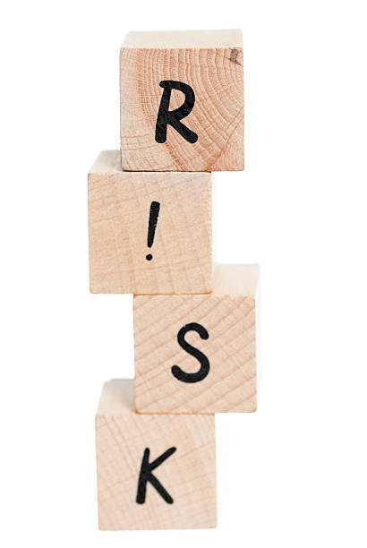 istock Risk Tower Spelt With Wooden Blocks. 162433329