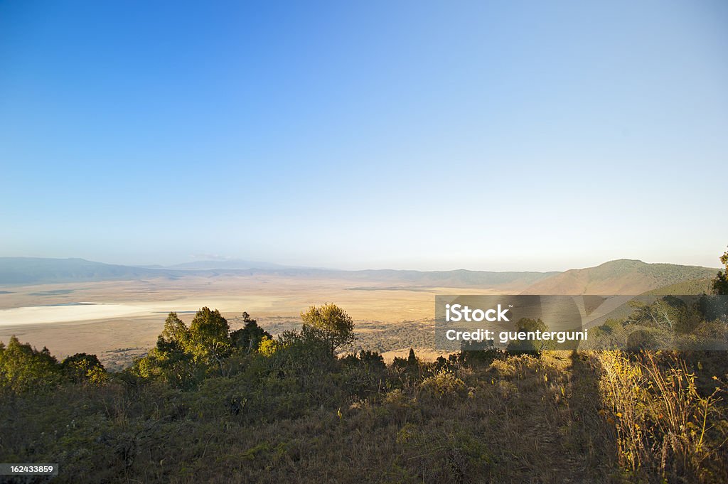 Ngorongoro vista para a cratera, Tanzânia - Foto de stock de África royalty-free