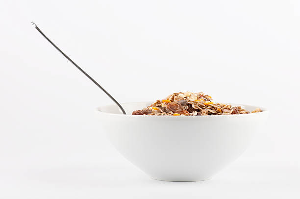 завтрак и - bowl cereal cereal plant granola стоковые фото и изображения