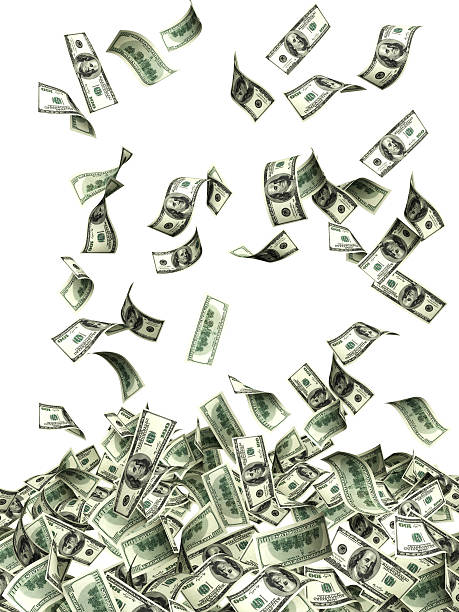 istock Flying banknotes of dollars 162436412