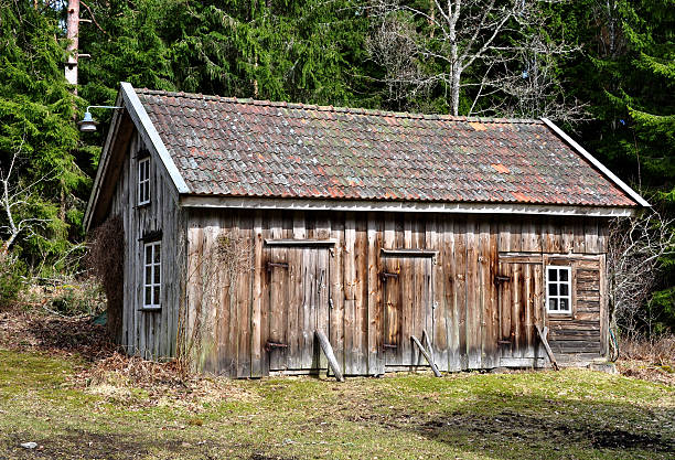 istock Old wooden store house 162439131