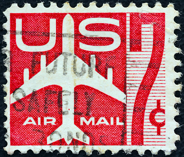 istock USA stamp shows Jet Silhouette (1960) 162439292