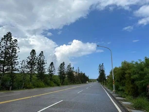 Photo of beautiful scenery along the road