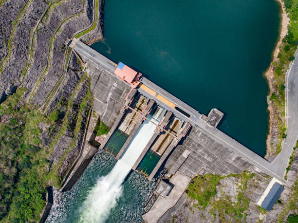 istock Hydropower dam aerial photography 1624413781