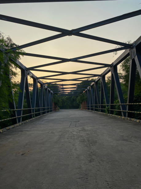asphalt bridge in the afternoon