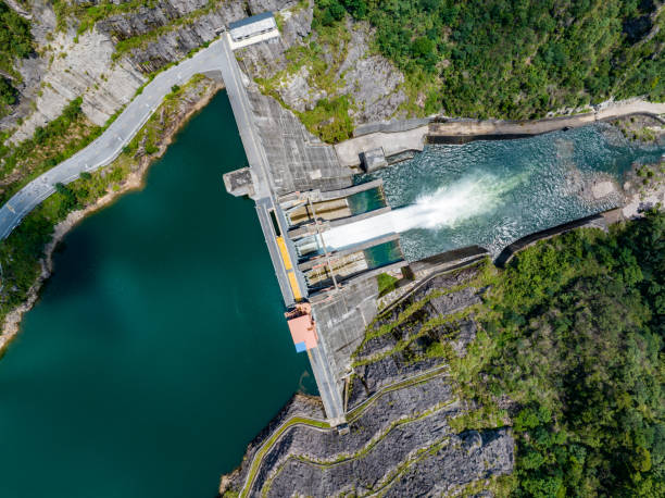 istock Hydropower dam aerial photography 1624416624