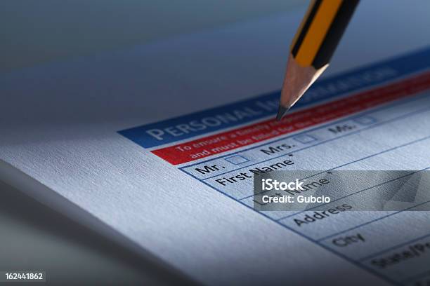 Filling Personal Information Form Stock Photo - Download Image Now - Advice, Application Form, Applying