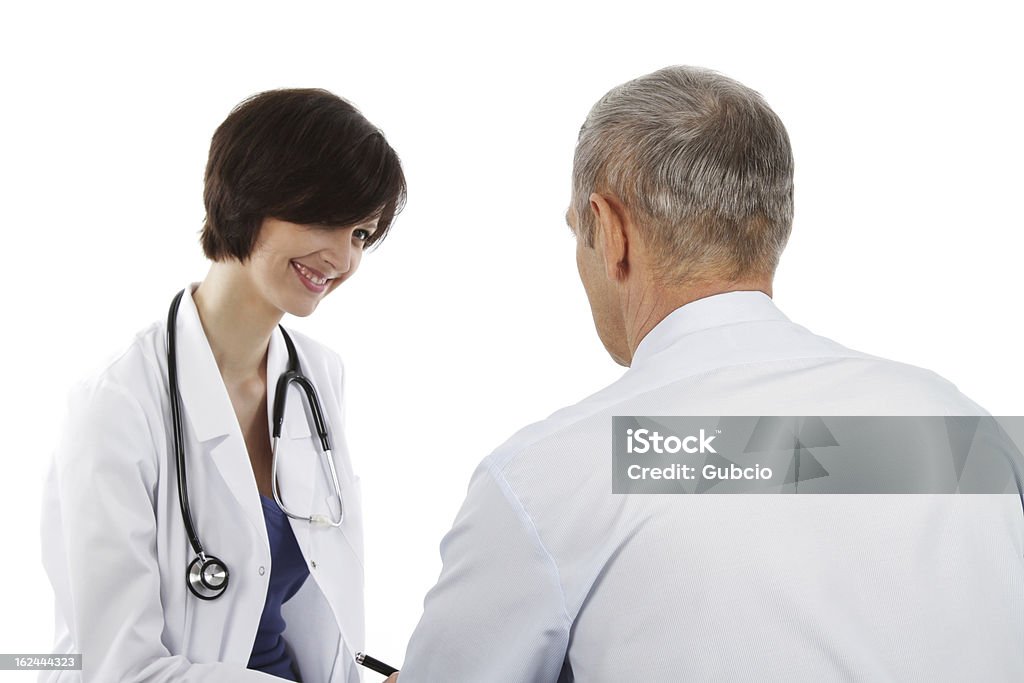 Femmina medico e anziani uomo - Foto stock royalty-free di Accudire