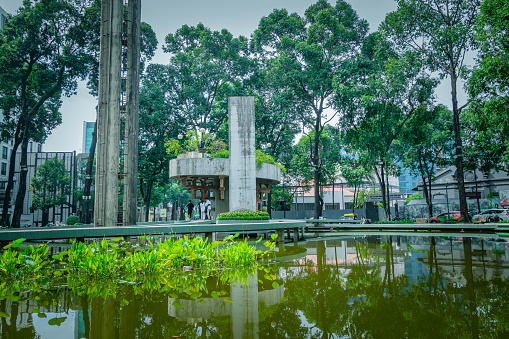 Turtle lake (Ho con rua) in Ho Chi Minh city, Vietnam. 03rd July 2023.