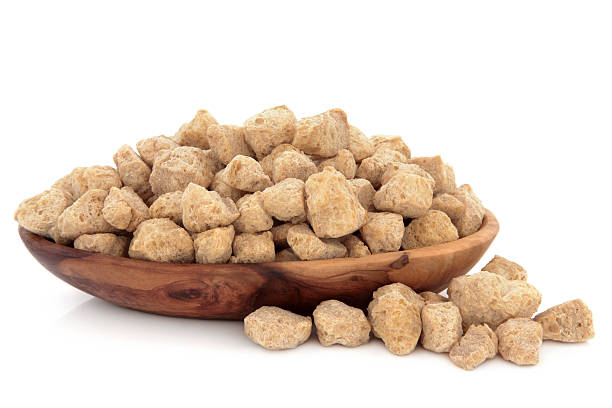 Soybean Protein Chunks stock photo