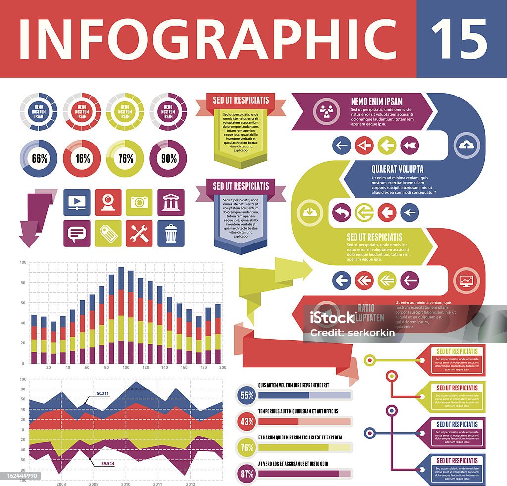 Infografik-Elemente 15 - Lizenzfrei Balkengerüst Vektorgrafik