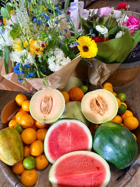 Fruit and Flowers Market Stall