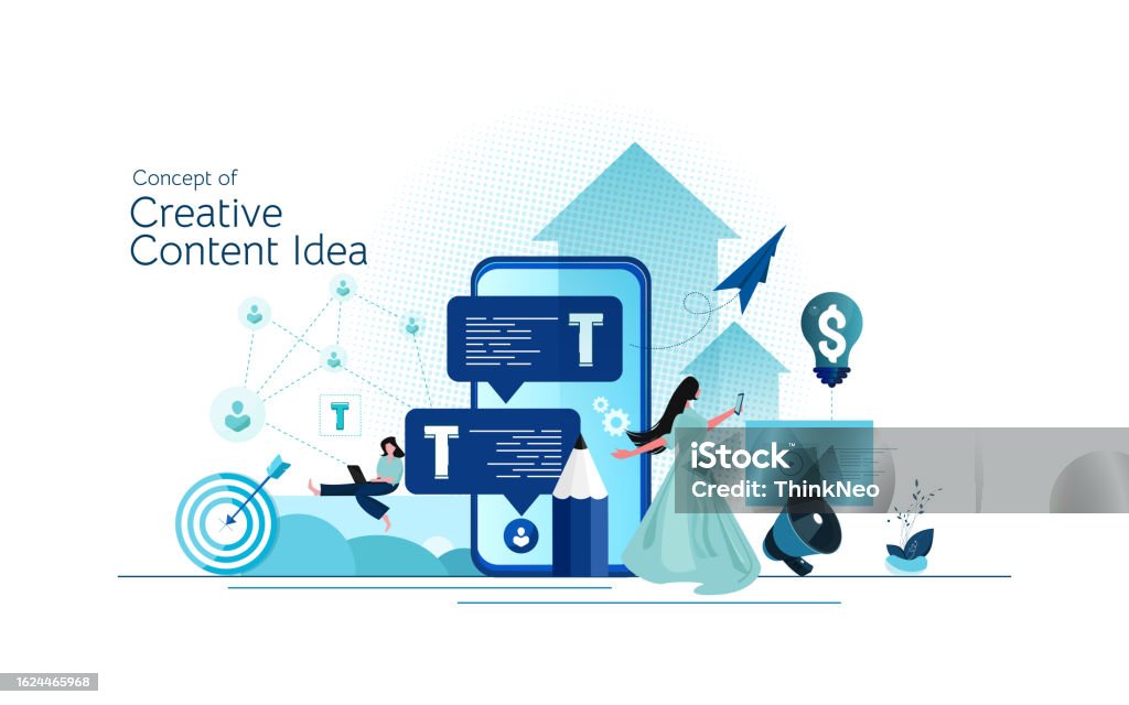 Digital Banner Copywriting Example Copywriting Concept Stock Illustration - Download Image Now - Abstract ...