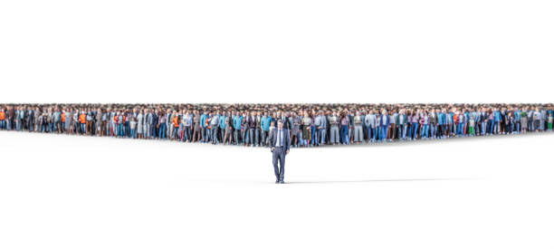 istock People crowd on a white background. 3d illustration 1624467790