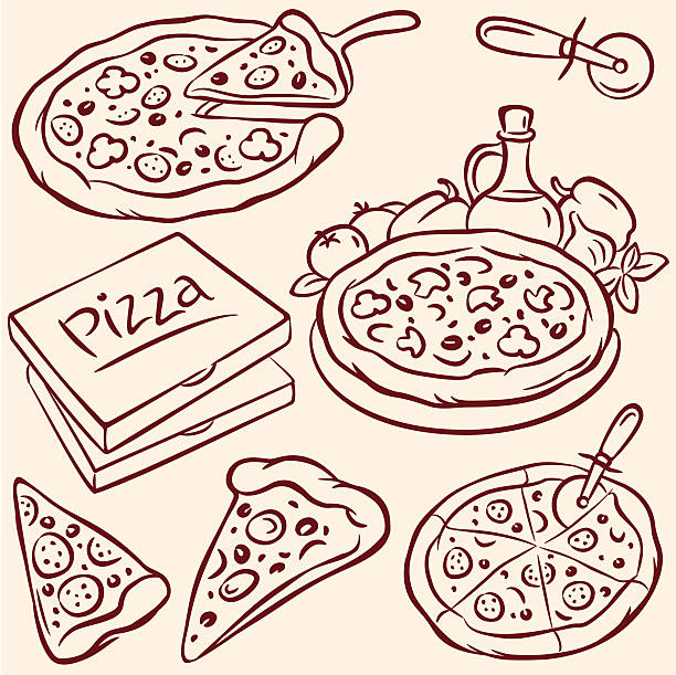 illustrations, cliparts, dessins animés et icônes de pizza - pizza pizza box cartoon take out food
