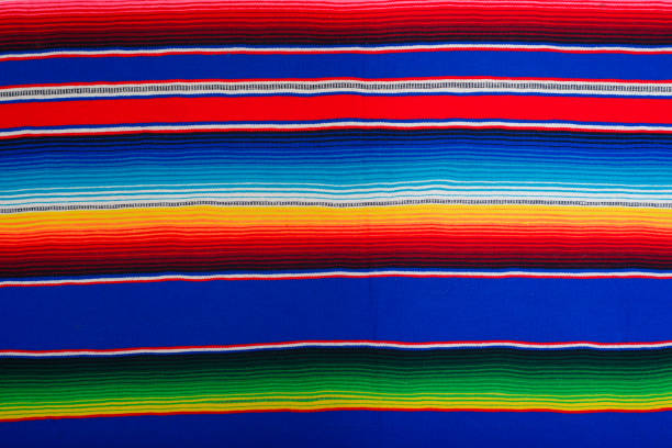 istock Colorful serape. Typical colorful fabric from Mexico. Texture, background. 1624508796