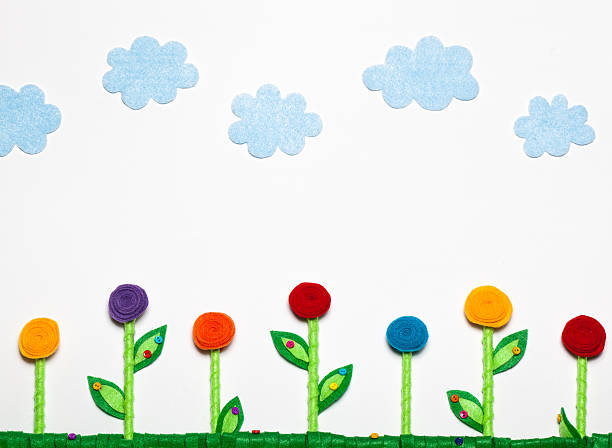 istock Flower Field Landscape Felt 162451493