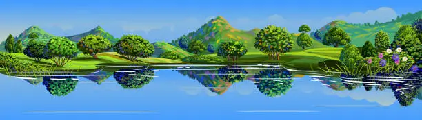 Vector illustration of Beautiful Landscape