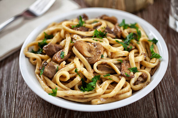 Tagliatelle with mushrooms